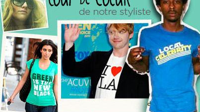 Trend alert: Message on a shirt!