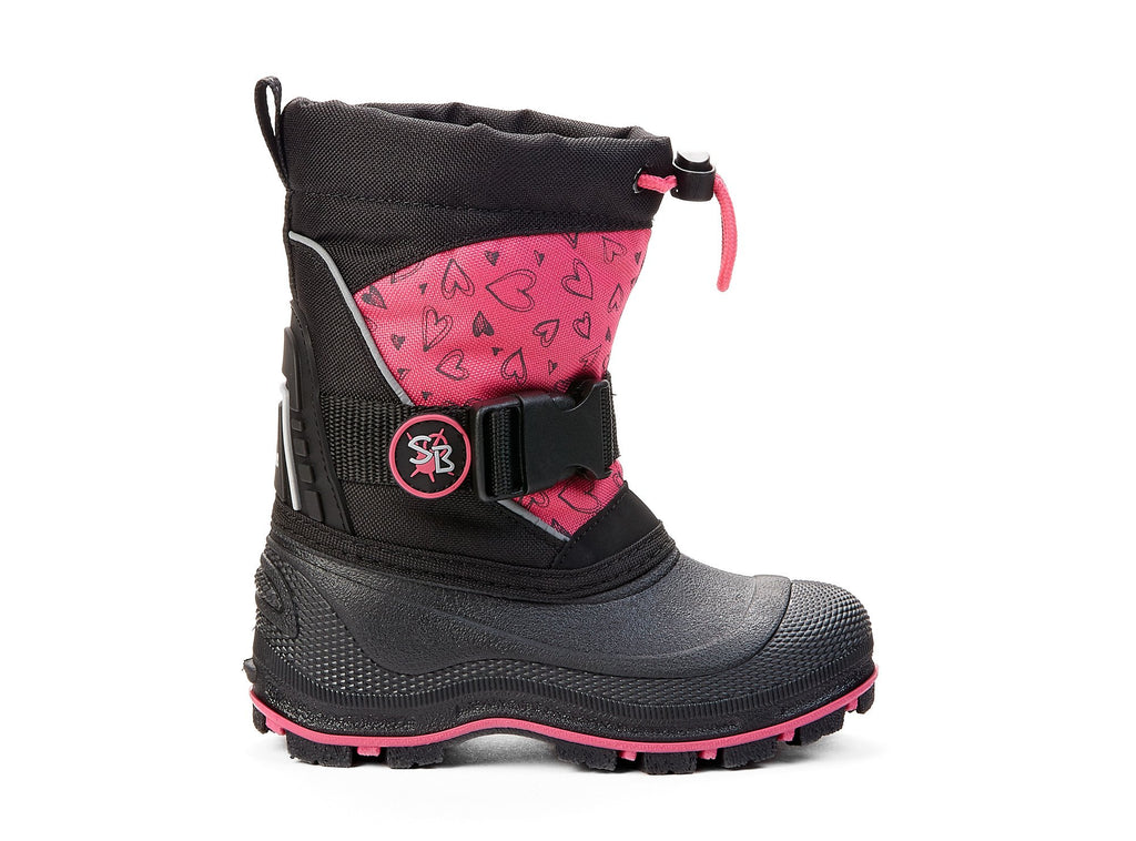 winter hearts Snow Blast Black & Pink 105607-57 gender-girls type-toddler style-winter boots