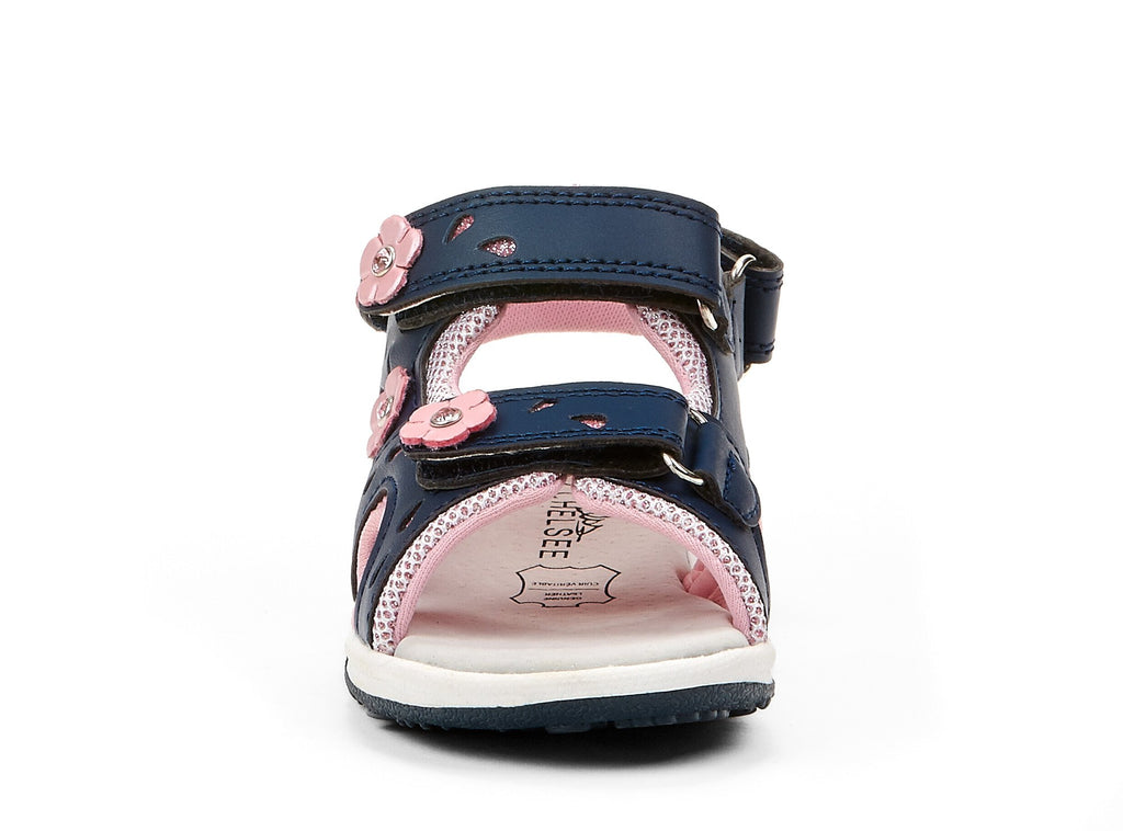 douce fleur Miss chelsee navy blue 106634-43 gender-girls type-toddler style-sandals