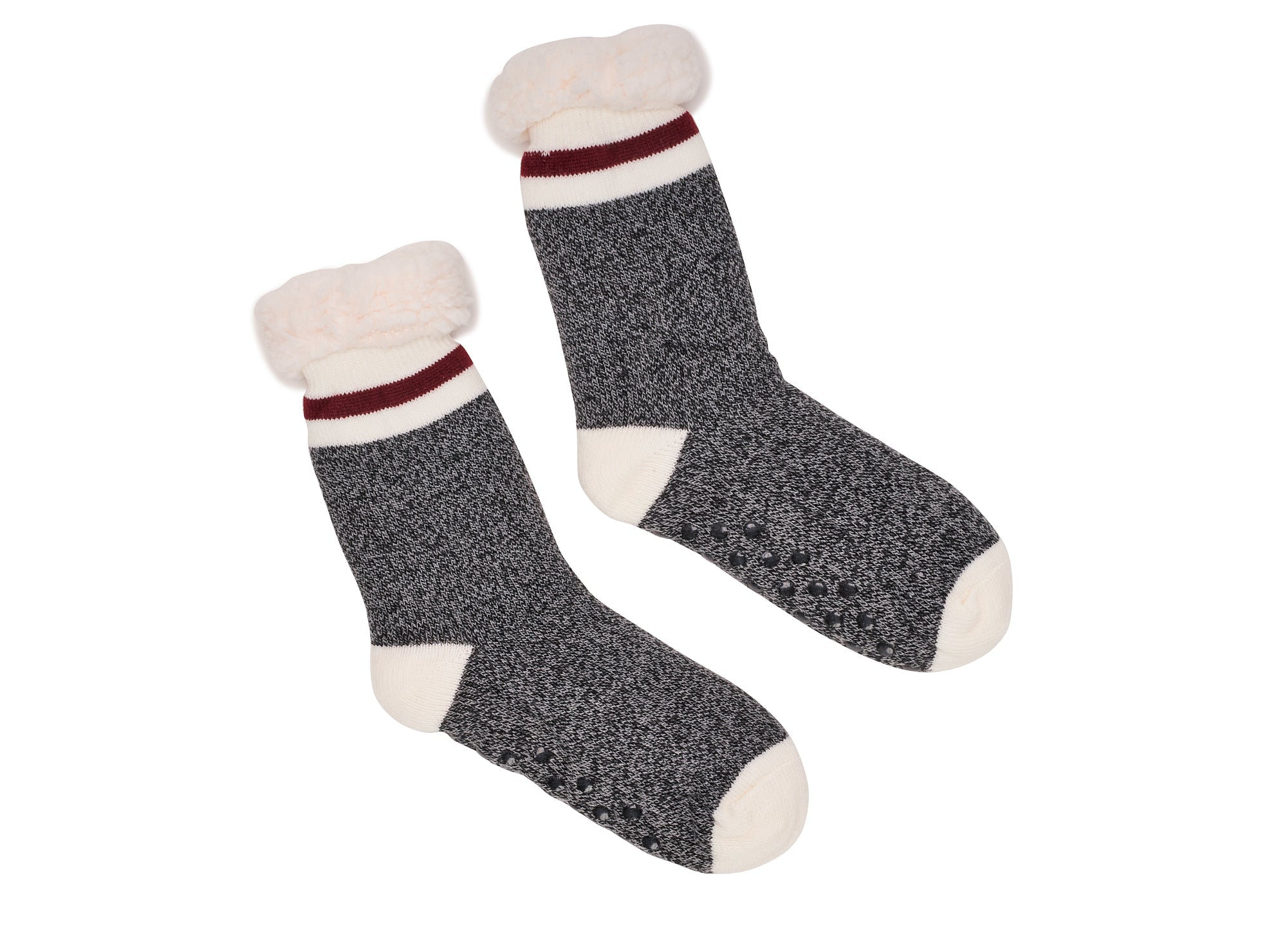 110507-47-PolarHeatBasdoublesensherpapourfemmes-1-Polar Heat - Socks with sherpa lining for women-Women's Socks | Accessories-Yellow-Yellow Shoes